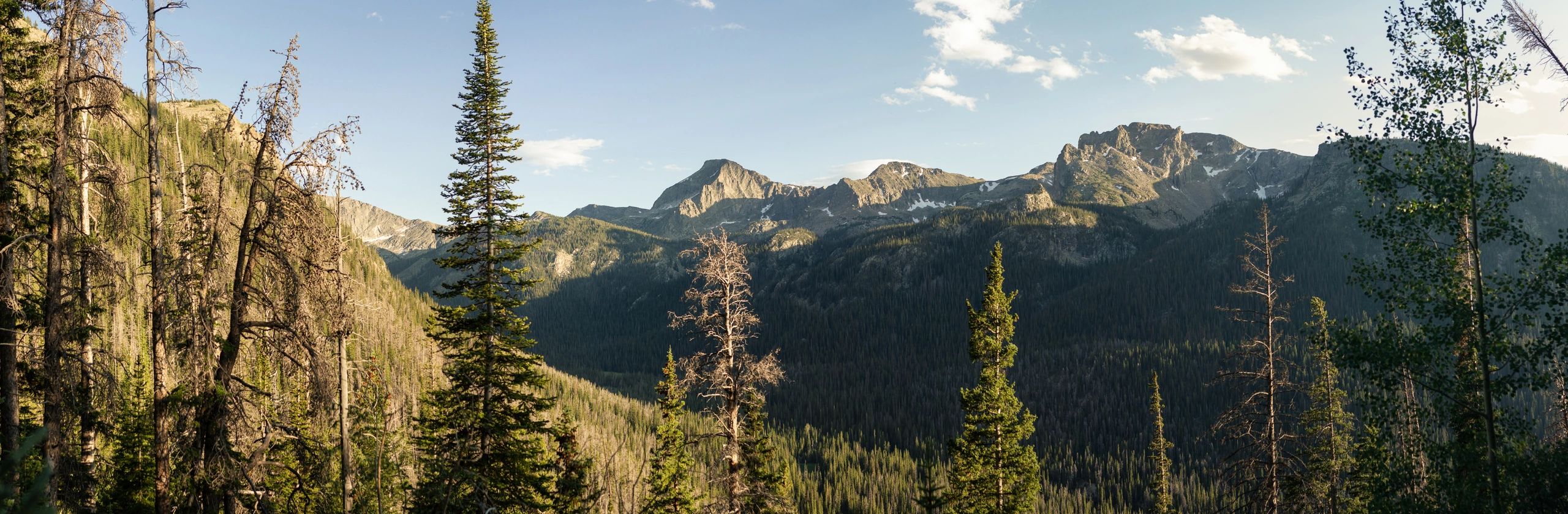 Colorado Rocky Mountains landscape at sunrise
